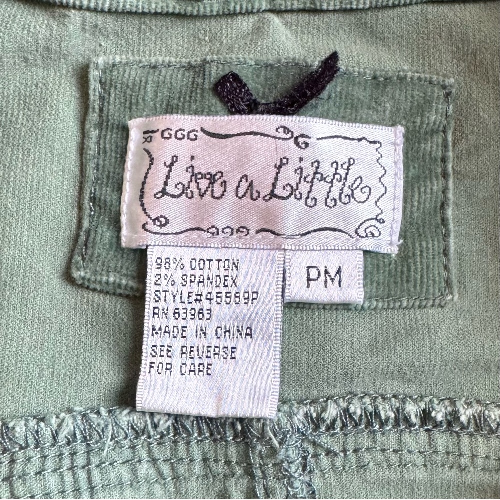 Live a Little Olive Corduroy Jacket - Picture 7 of 8